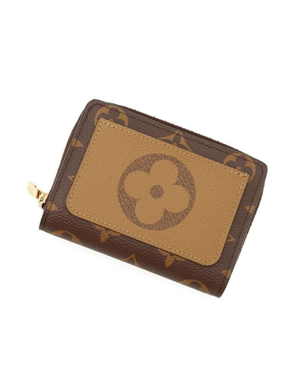 Louis Vuitton Bifold Wallet Monogram Reverse Portefeuille Black